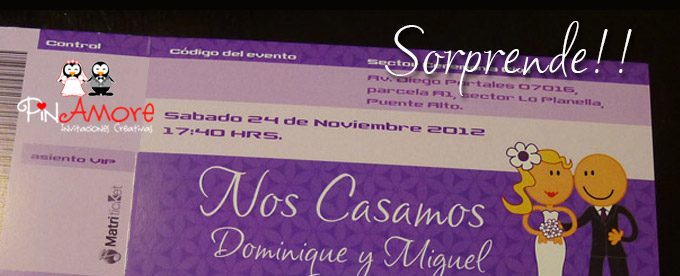 Parte de matrimonio personalizado